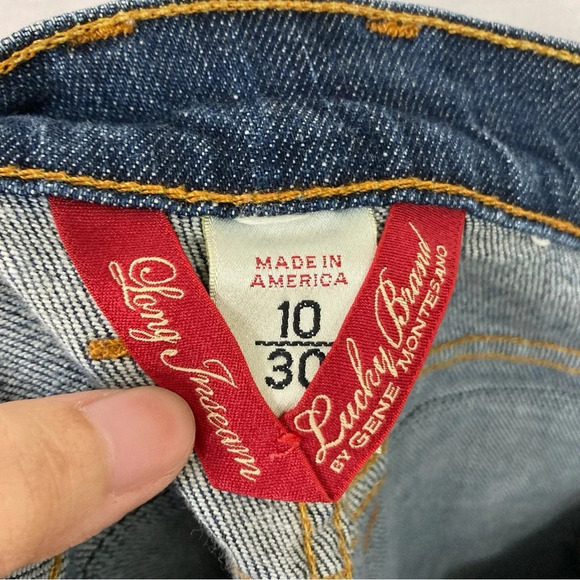 Vintage Lucky Brand Medium Wash Made in America Straight Jeans size 10/30 Long - Picture 2 of 10